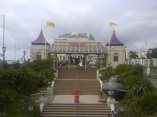 The Brighton Aquarium And Attached Walls And Piers And Railings And Lamps, Brighton