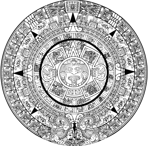 Aztec sun stone, Mexico City